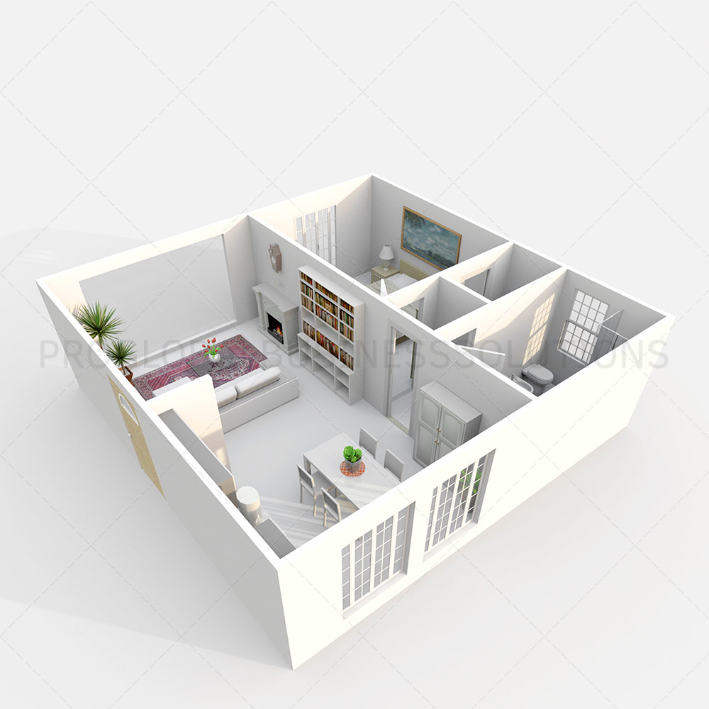 house plan drawing 3d