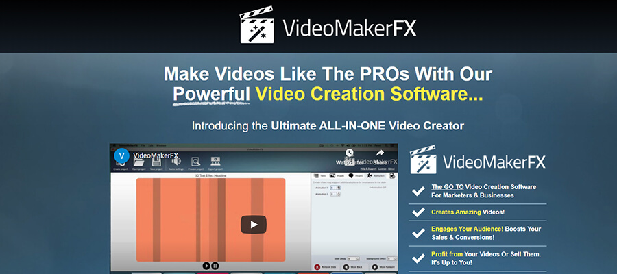 VideoMakerFX software